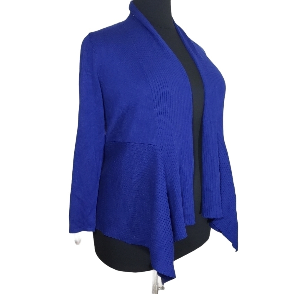JM Collection Women's Petite Mixed-Ribbed Cardigan